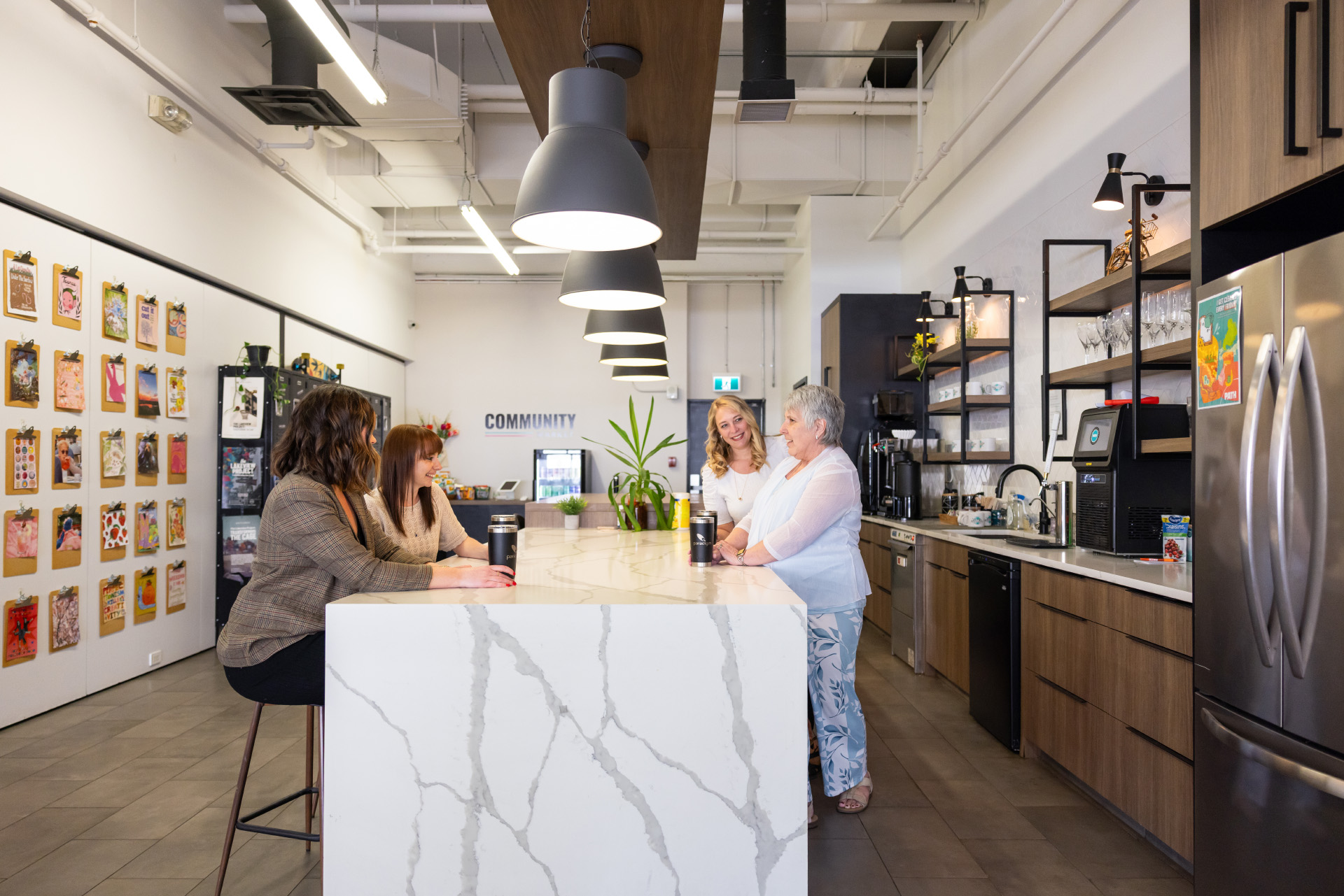 Kitchen with Staff