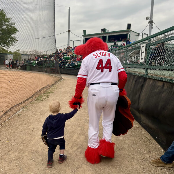Slyder 44 Mascot Baseball Game